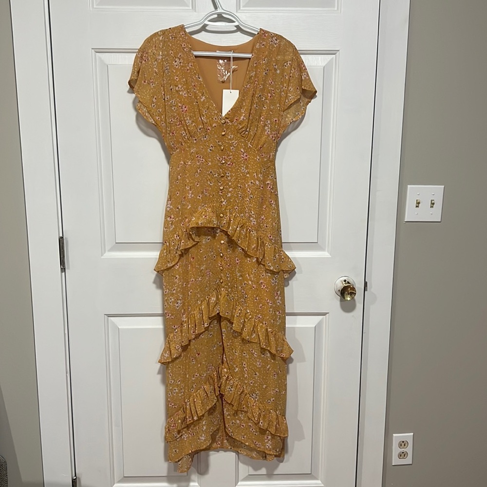 LUSH Ruffled Maxi Dress